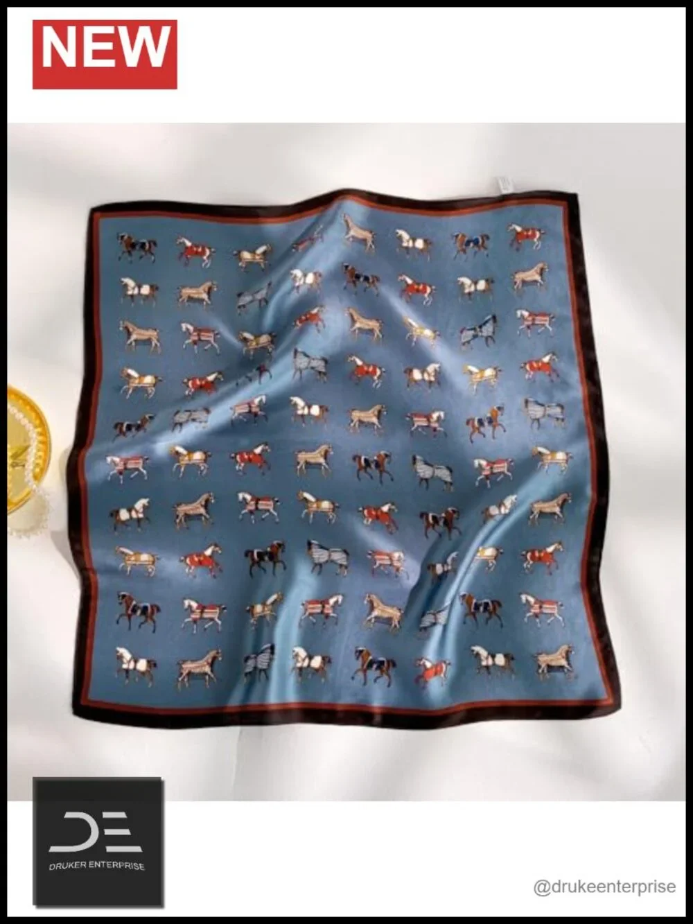 100% Mulberry Silk Square Hair Scarf Head Wrap